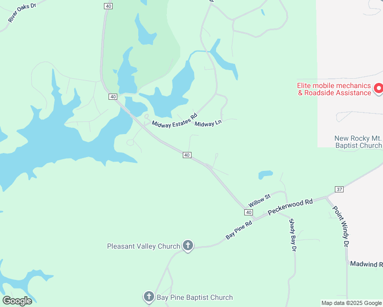 map of restaurants, bars, coffee shops, grocery stores, and more near 1429 County Road 40 in Jackson's Gap