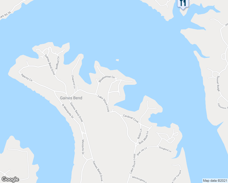 map of restaurants, bars, coffee shops, grocery stores, and more near Fire Wheel in Graford