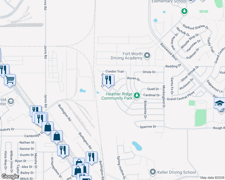 map of restaurants, bars, coffee shops, grocery stores, and more near 776 Flamingo Drive in Saginaw