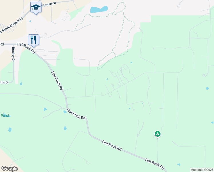 map of restaurants, bars, coffee shops, grocery stores, and more near 255 Baughman Hill Road in Azle