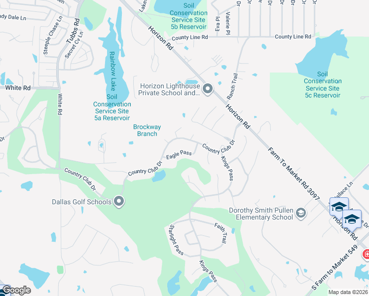 map of restaurants, bars, coffee shops, grocery stores, and more near 810 Country Club Drive in Heath