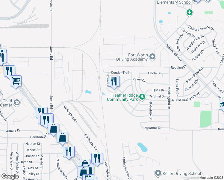 map of restaurants, bars, coffee shops, grocery stores, and more near 813 Eagle Drive in Saginaw