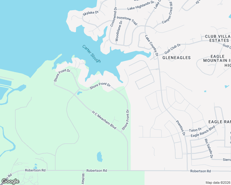 map of restaurants, bars, coffee shops, grocery stores, and more near 4001 Shore Front Drive in Fort Worth