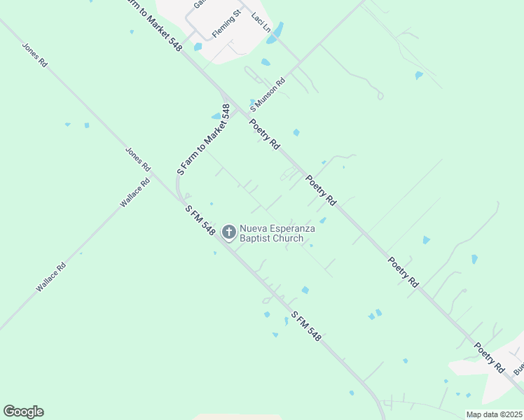 map of restaurants, bars, coffee shops, grocery stores, and more near 441 Santa Fe Lane in Royse City