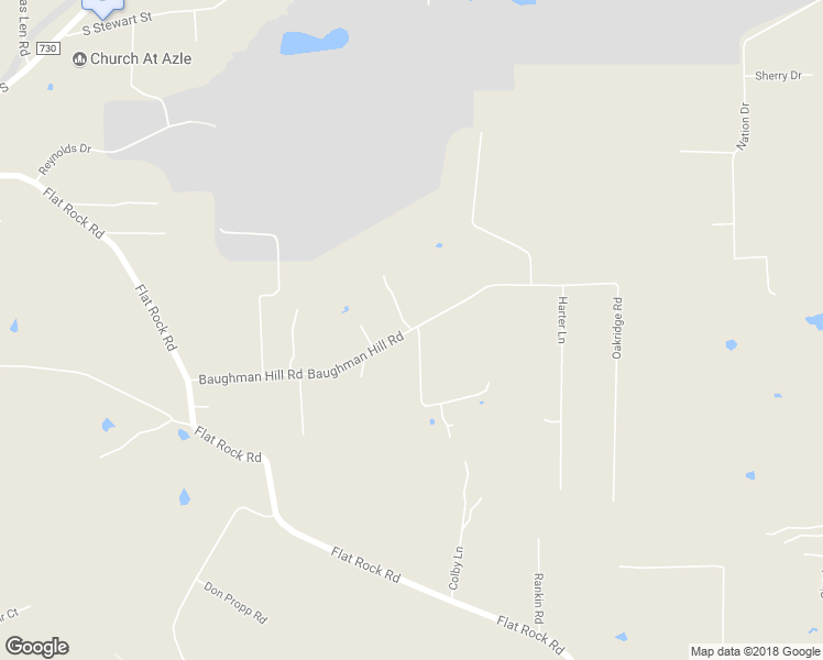 map of restaurants, bars, coffee shops, grocery stores, and more near 295 Baughman Hill Road in Azle