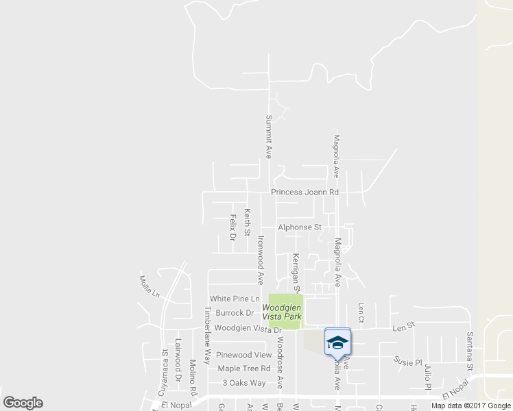 map of restaurants, bars, coffee shops, grocery stores, and more near 10738 Ironwood Ave in Santee