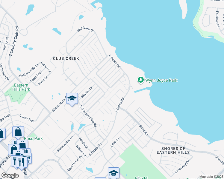 map of restaurants, bars, coffee shops, grocery stores, and more near 2442 Channel Isle Dr in Garland