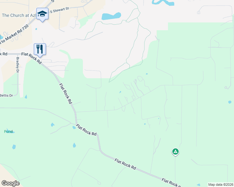 map of restaurants, bars, coffee shops, grocery stores, and more near 255 Baughman Hill Road in Azle