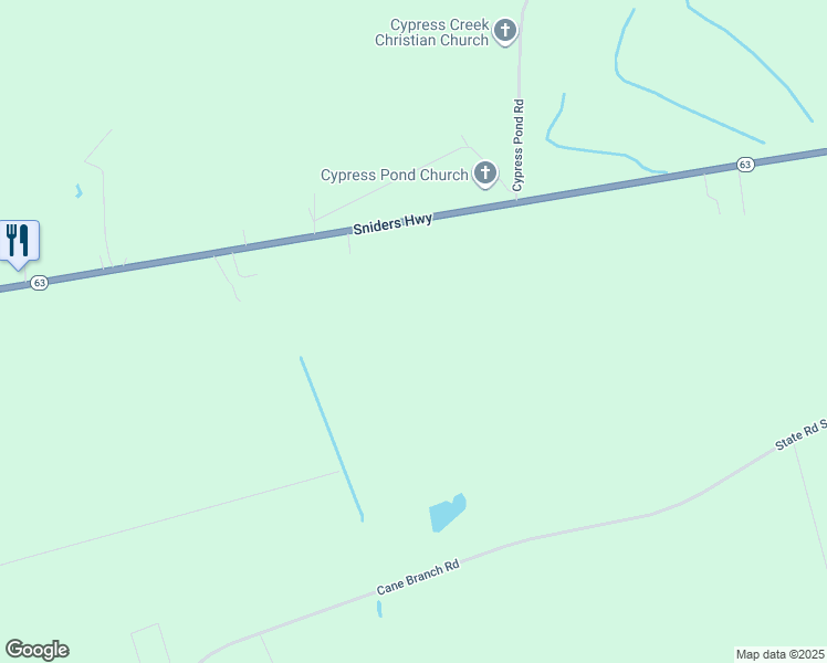 map of restaurants, bars, coffee shops, grocery stores, and more near 3441 Sniders Highway in Walterboro