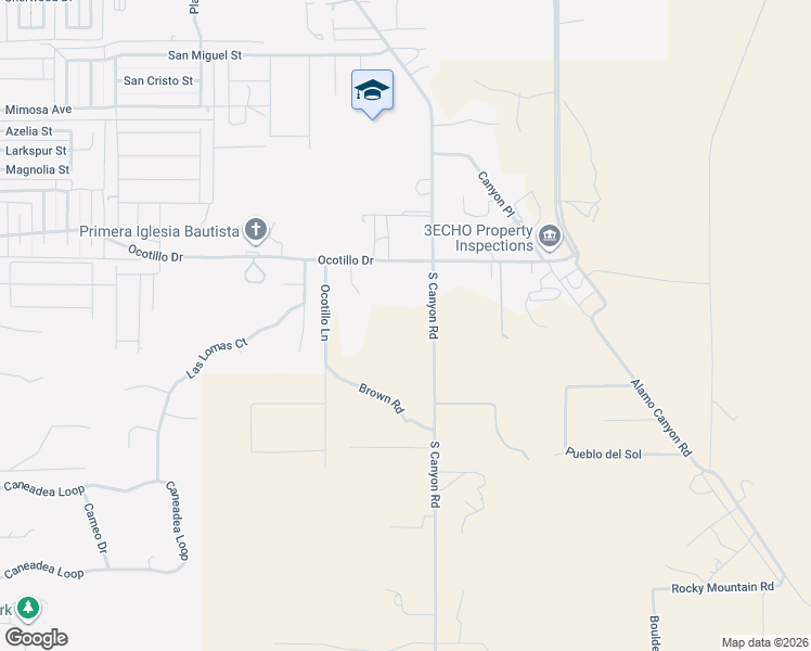 map of restaurants, bars, coffee shops, grocery stores, and more near 8 South Canyon Road in Alamogordo