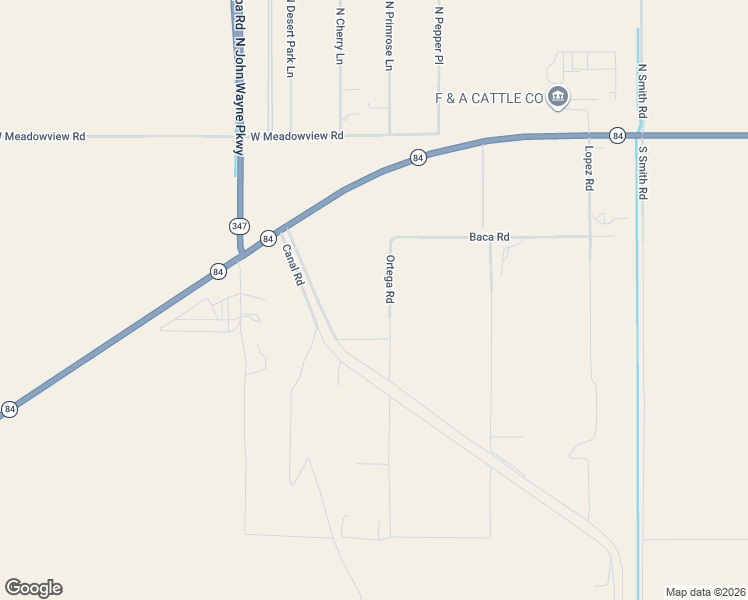 map of restaurants, bars, coffee shops, grocery stores, and more near 788 South Ortega Road in Maricopa