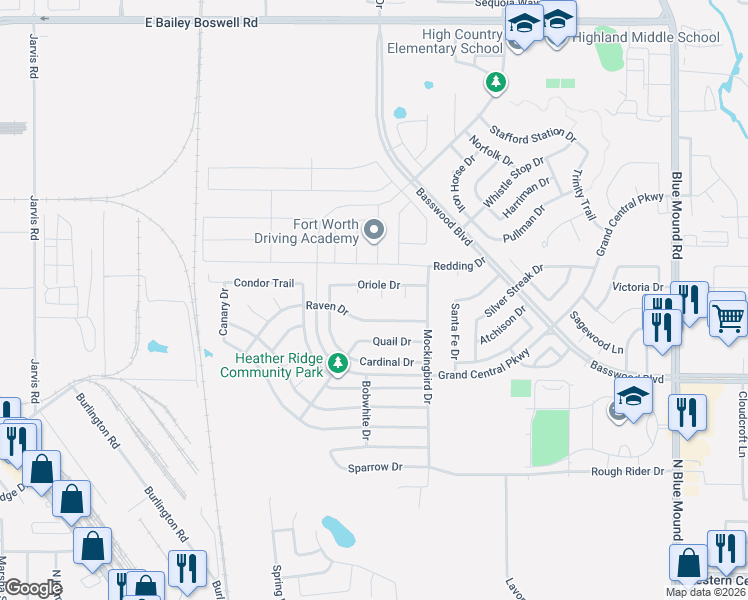 map of restaurants, bars, coffee shops, grocery stores, and more near 1009 Dove Circle in Saginaw