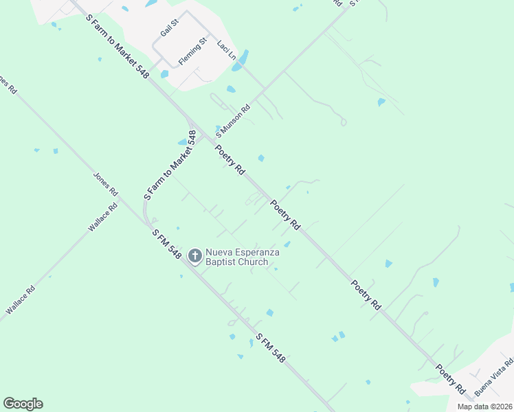 map of restaurants, bars, coffee shops, grocery stores, and more near 500 Poetry Road in Royse City