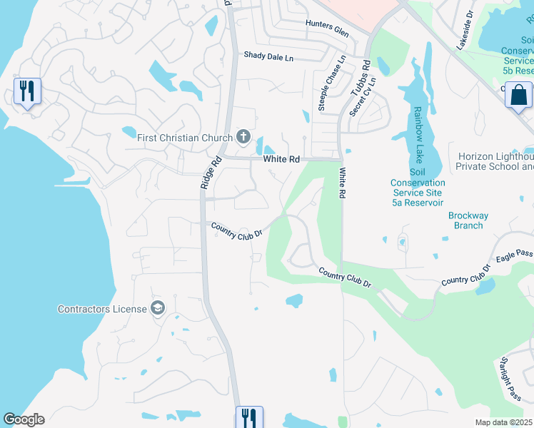 map of restaurants, bars, coffee shops, grocery stores, and more near 167 Oxford Drive in Heath