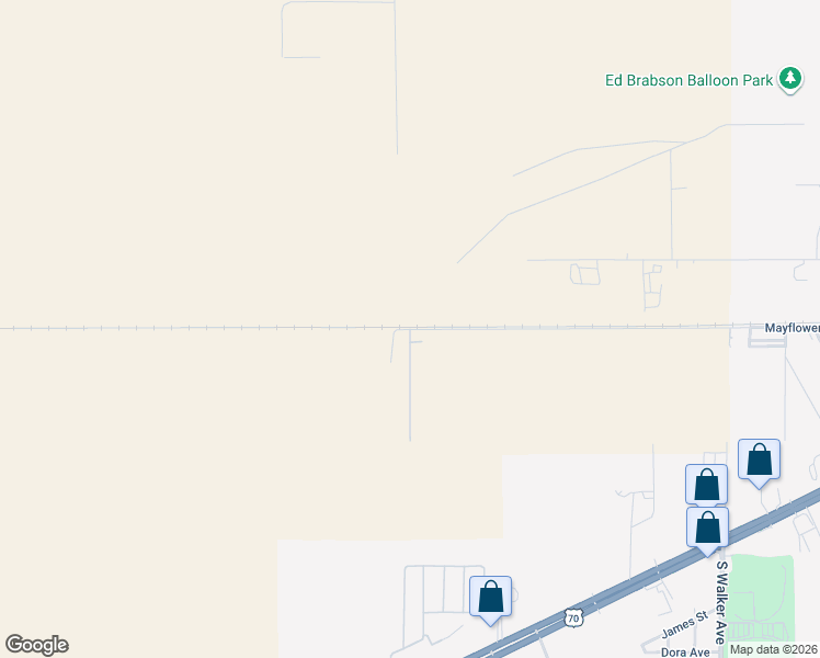 map of restaurants, bars, coffee shops, grocery stores, and more near 108-110 Mayflower Road in Alamogordo