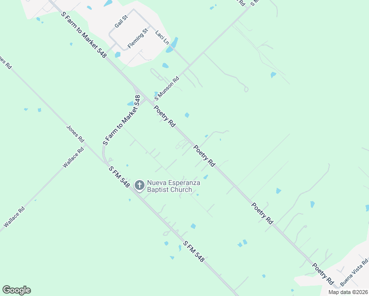 map of restaurants, bars, coffee shops, grocery stores, and more near 500 Poetry Road in Royse City