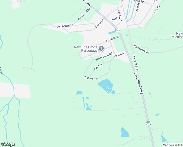 map of restaurants, bars, coffee shops, grocery stores, and more near 527 Capers Road in Walterboro