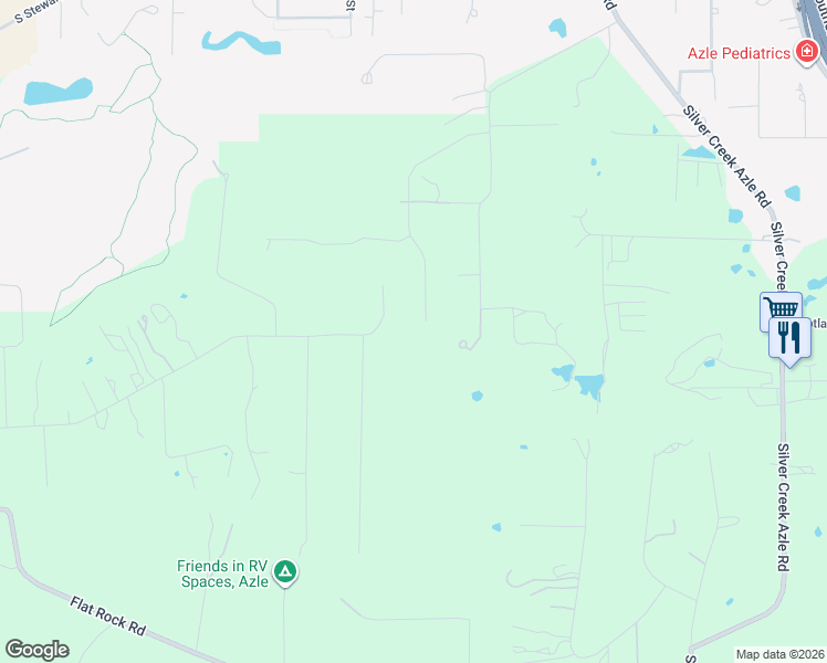 map of restaurants, bars, coffee shops, grocery stores, and more near 1201 Oakridge Road in Azle