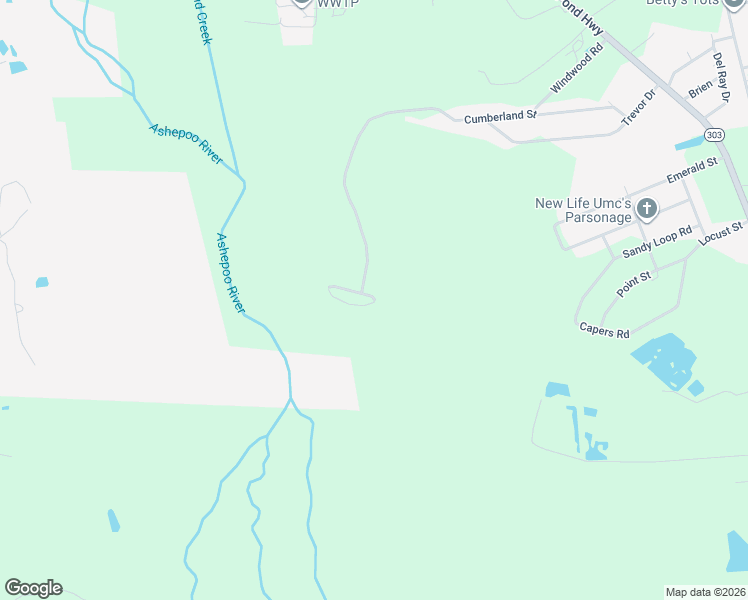 map of restaurants, bars, coffee shops, grocery stores, and more near 527 Capers Road in Walterboro