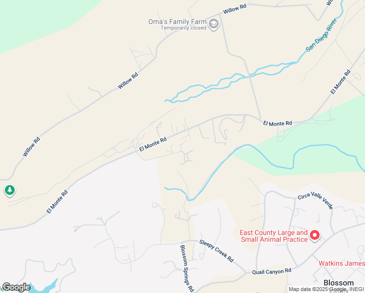 map of restaurants, bars, coffee shops, grocery stores, and more near 15798 Miss Ellie Lane in Lakeside