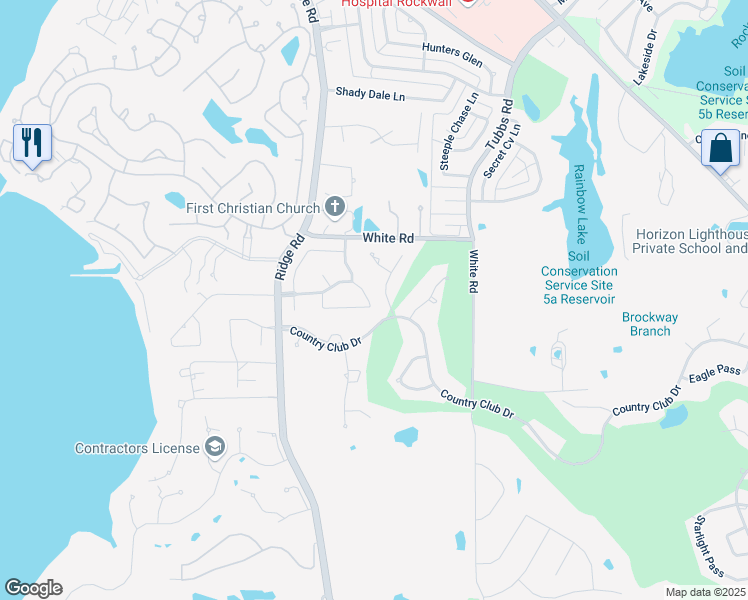 map of restaurants, bars, coffee shops, grocery stores, and more near 167 Oxford Drive in Heath