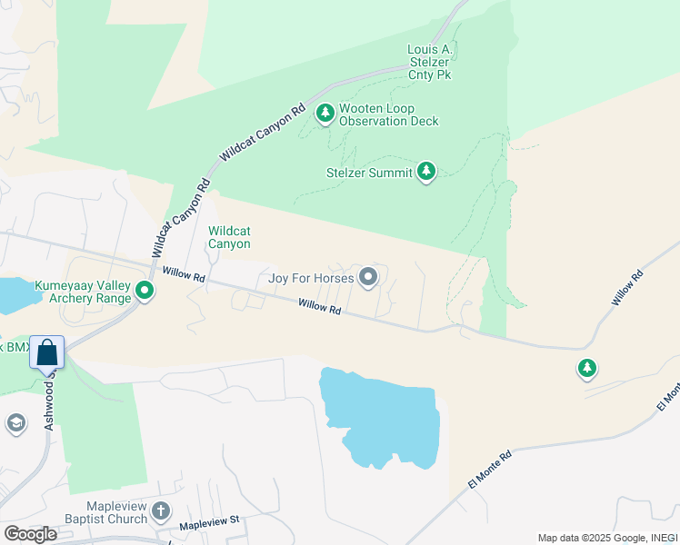 map of restaurants, bars, coffee shops, grocery stores, and more near 13508 Willow Road in Lakeside