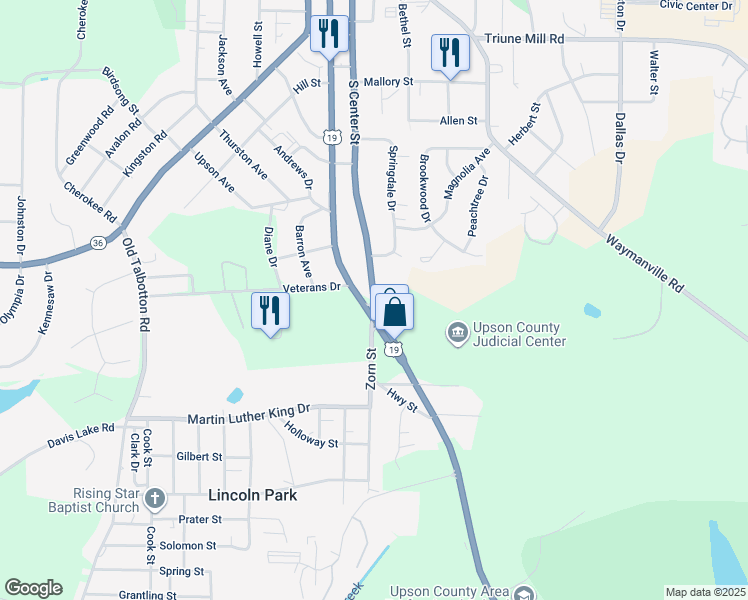 map of restaurants, bars, coffee shops, grocery stores, and more near in 