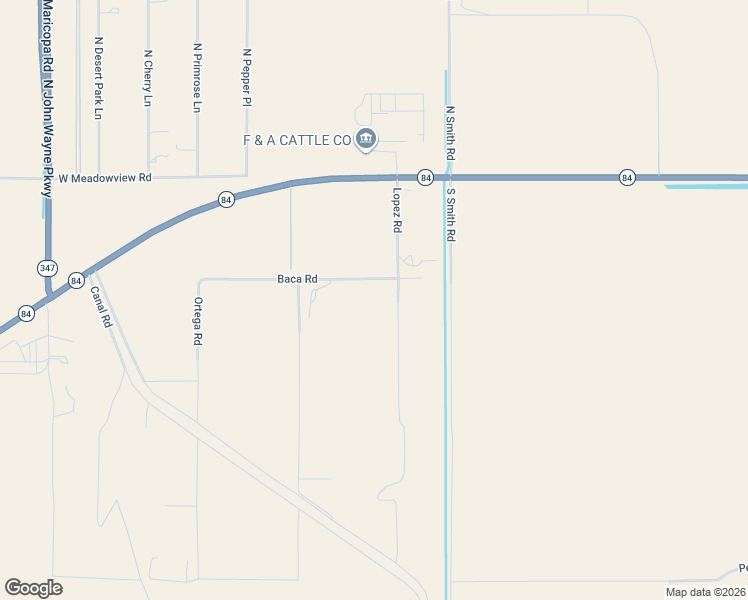 map of restaurants, bars, coffee shops, grocery stores, and more near 573 Lopez Road in Maricopa