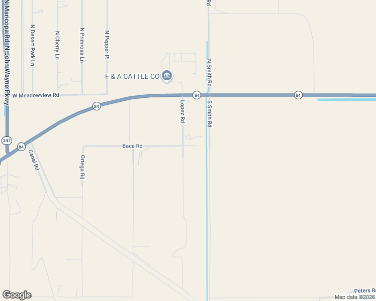 map of restaurants, bars, coffee shops, grocery stores, and more near 573 Lopez Road in Maricopa