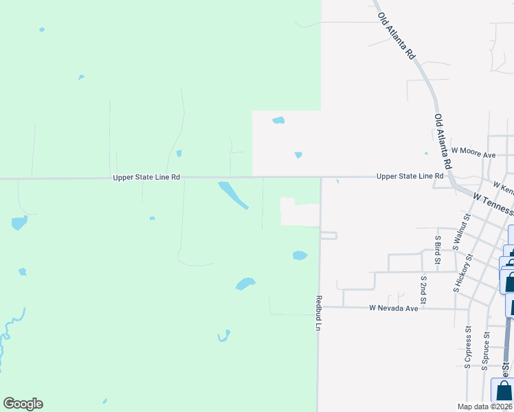 map of restaurants, bars, coffee shops, grocery stores, and more near 14470 Peaceful Pines in Vivian