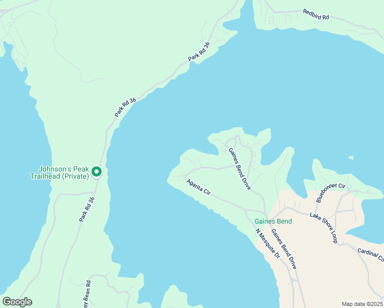 map of restaurants, bars, coffee shops, grocery stores, and more near 1039 Agarita Circle in Graford