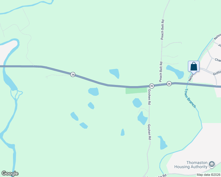 map of restaurants, bars, coffee shops, grocery stores, and more near 1473 Woodland Road in Thomaston