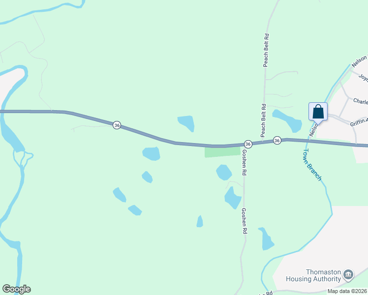 map of restaurants, bars, coffee shops, grocery stores, and more near 1473 Woodland Road in Thomaston