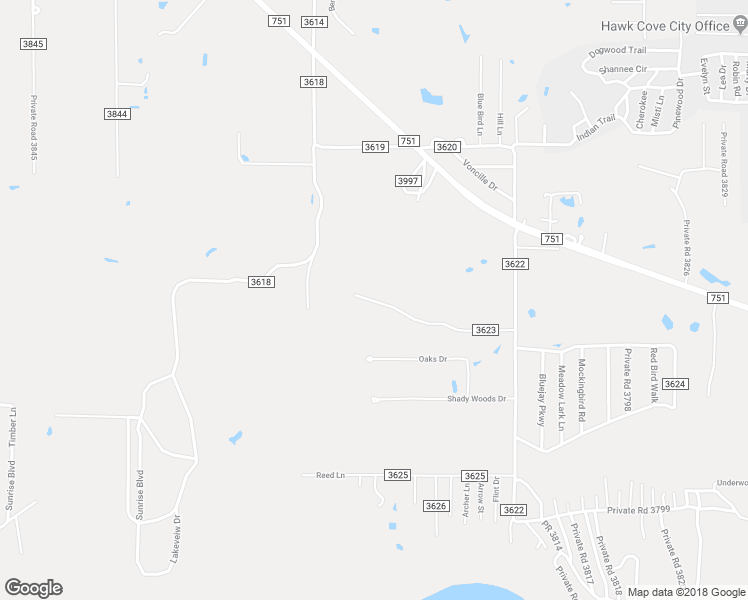 map of restaurants, bars, coffee shops, grocery stores, and more near 1525 Co Road 3623 in Quinlan