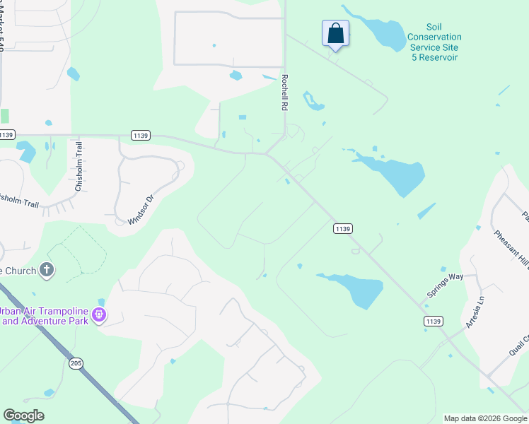 map of restaurants, bars, coffee shops, grocery stores, and more near 100 Harvest Ridge Cove in Rockwall