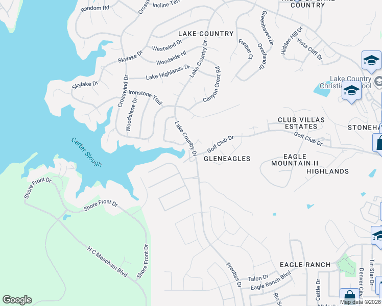 map of restaurants, bars, coffee shops, grocery stores, and more near 8500 Lake Country Drive in Saginaw