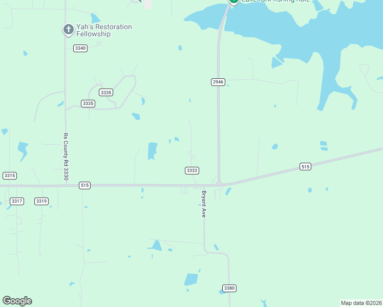 map of restaurants, bars, coffee shops, grocery stores, and more near County Road 3333 in Rains County