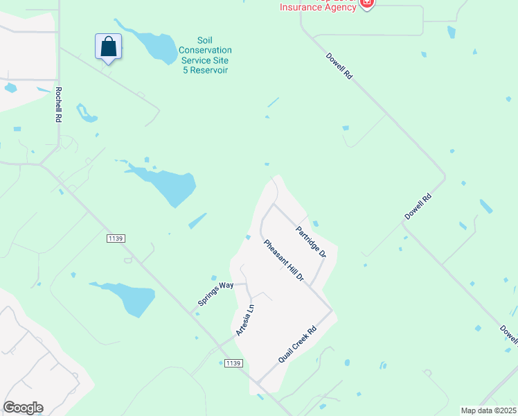 map of restaurants, bars, coffee shops, grocery stores, and more near 304 Pheasant Hill Dr in Rockwall