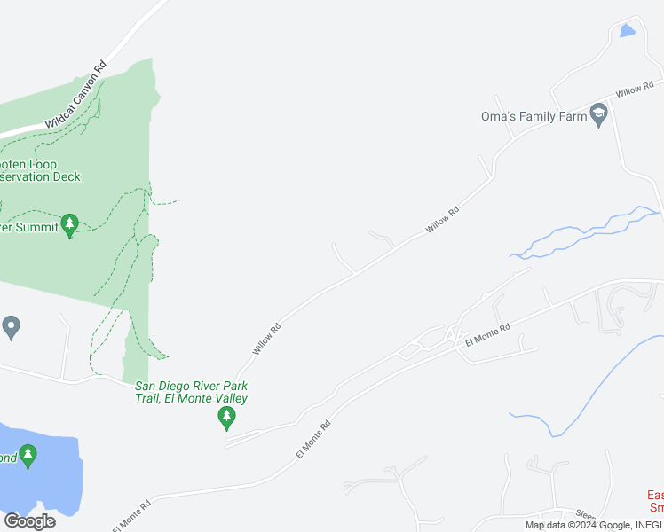 map of restaurants, bars, coffee shops, grocery stores, and more near 14428 Willow Road in Lakeside