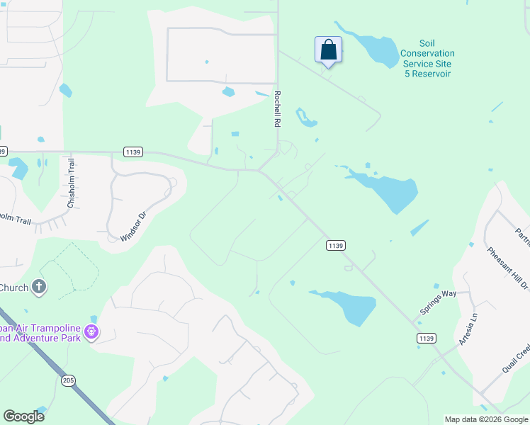 map of restaurants, bars, coffee shops, grocery stores, and more near 100 Harvest Ridge Cove in Rockwall