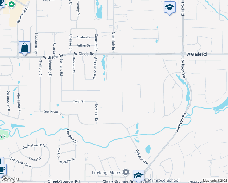 map of restaurants, bars, coffee shops, grocery stores, and more near 2001 Renfro Road in Colleyville