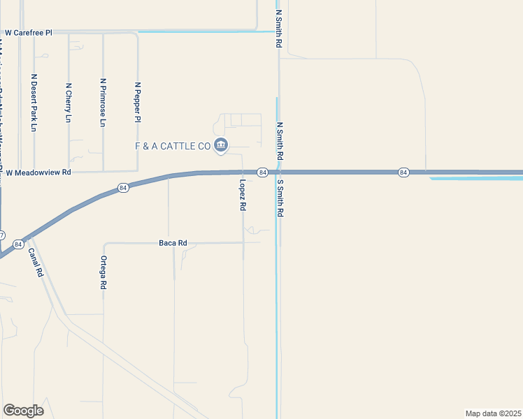 map of restaurants, bars, coffee shops, grocery stores, and more near 333 West La Paz Street in Maricopa