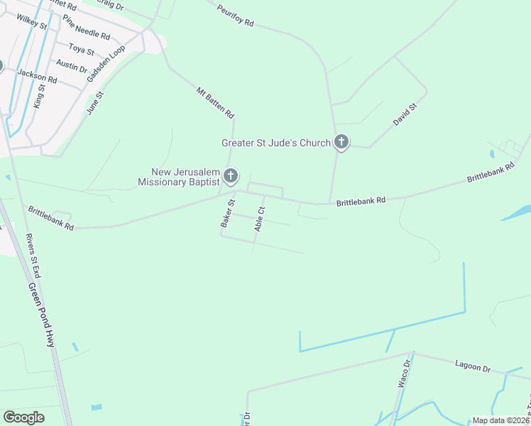 map of restaurants, bars, coffee shops, grocery stores, and more near 147 Koth Street in Walterboro