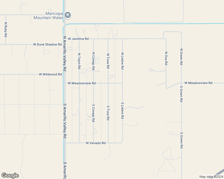 map of restaurants, bars, coffee shops, grocery stores, and more near 125 South Tusa Road in Maricopa