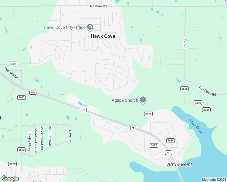 map of restaurants, bars, coffee shops, grocery stores, and more near 9633 Silvey Street in Quinlan