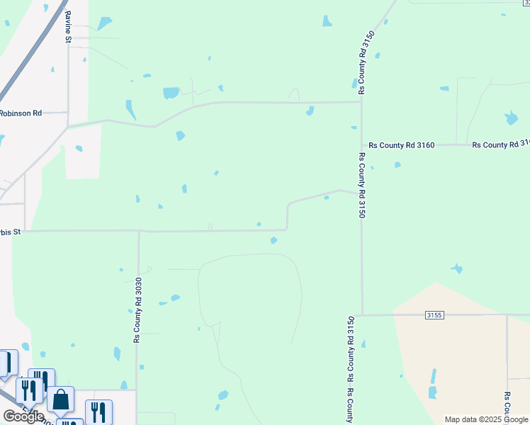 map of restaurants, bars, coffee shops, grocery stores, and more near E Forbis St in Emory