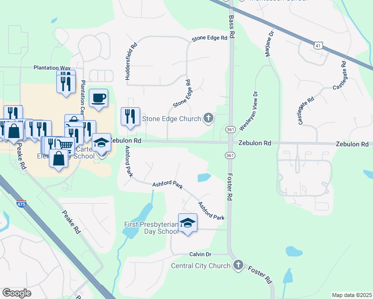 5740 Zebulon Road, Macon GA Walk Score