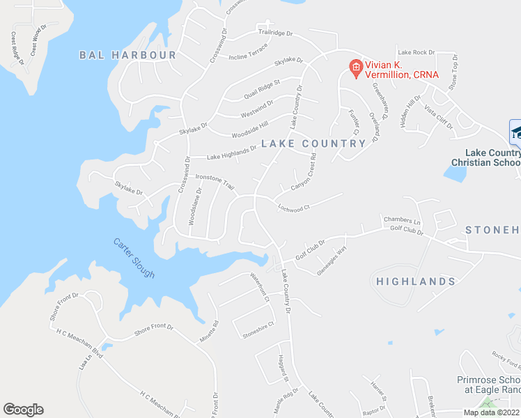 map of restaurants, bars, coffee shops, grocery stores, and more near 8536 Lake Country Drive in Fort Worth