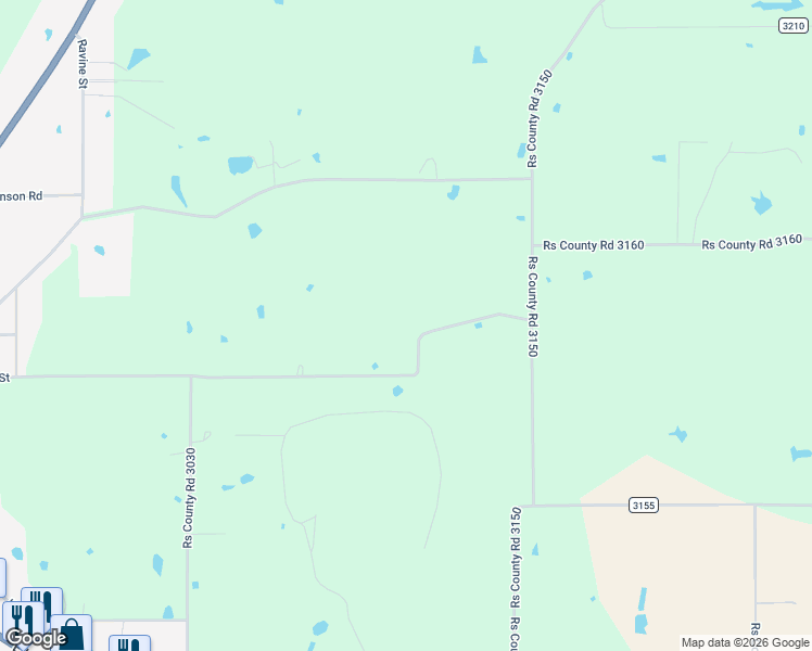 map of restaurants, bars, coffee shops, grocery stores, and more near 1451 Rs County Road 1150 in Emory