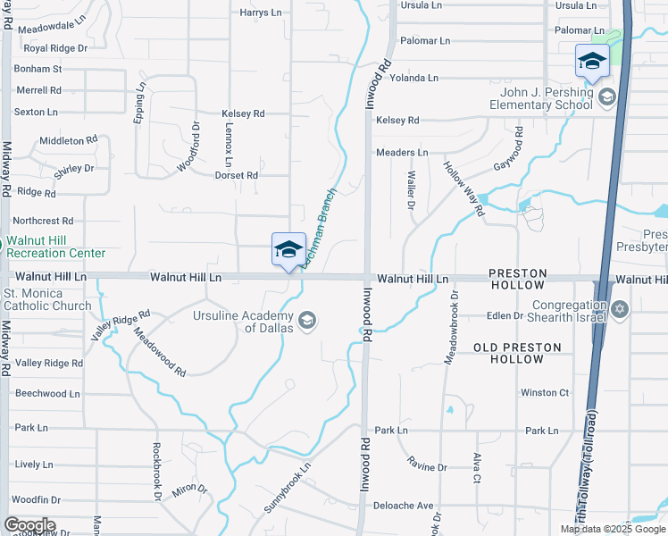 map of restaurants, bars, coffee shops, grocery stores, and more near 10014 Surrey Oaks Drive in Dallas